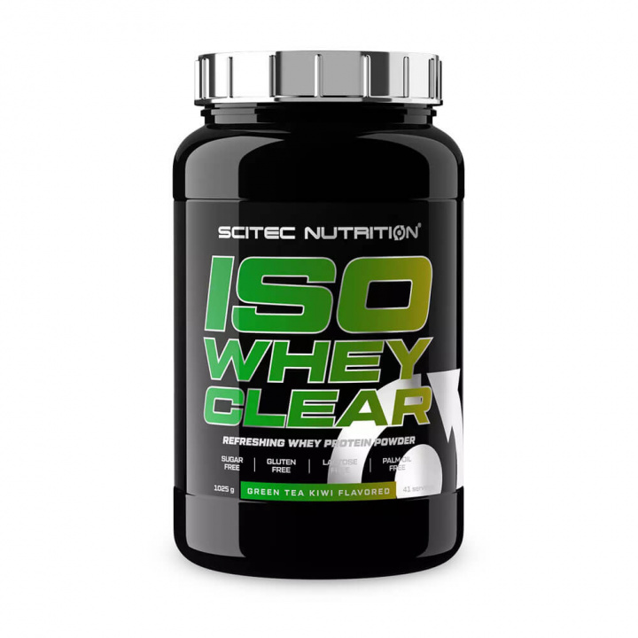 Scitec Nutrition ISO Whey Clear, 1025 g (Green Tea Kiwi) ryhmässä Ravintolisät & Elintarvikkeet / Proteiinijauhe / Clear Whey @ Tillskottsbolaget (SCITEC6573-2)
