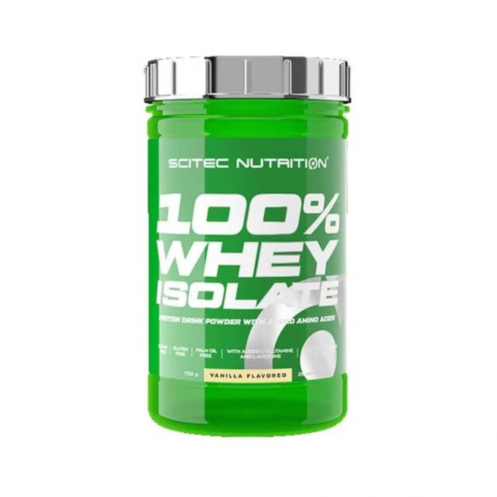 Scitec Nutrition 100% Whey Isolate, 700 g (Vanilla) ryhmässä Ravintolisät & Elintarvikkeet / Proteiinijauhe / Isolaattiproteiini @ Tillskottsbolaget (SCITEC754-4)