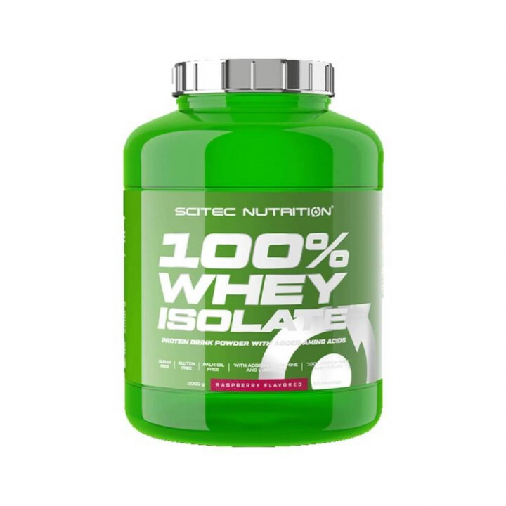 Scitec Nutrition 100% Whey Isolate, 2000 g (Raspberry) ryhmässä Ravintolisät & Elintarvikkeet / Proteiinijauhe / Isolaattiproteiini @ Tillskottsbolaget (SCITEC7583-5)