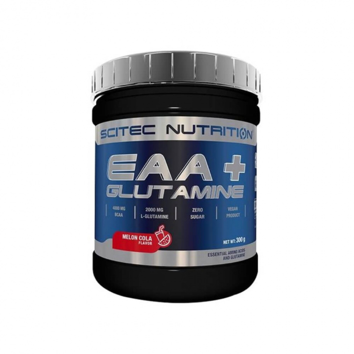 Scitec Nutrition EAA+Glutamine, 300 g (Melon-Cola) ryhmässä Ravintolisät & Elintarvikkeet / Aminohapot / EAA @ Tillskottsbolaget (SCITEC842-3)