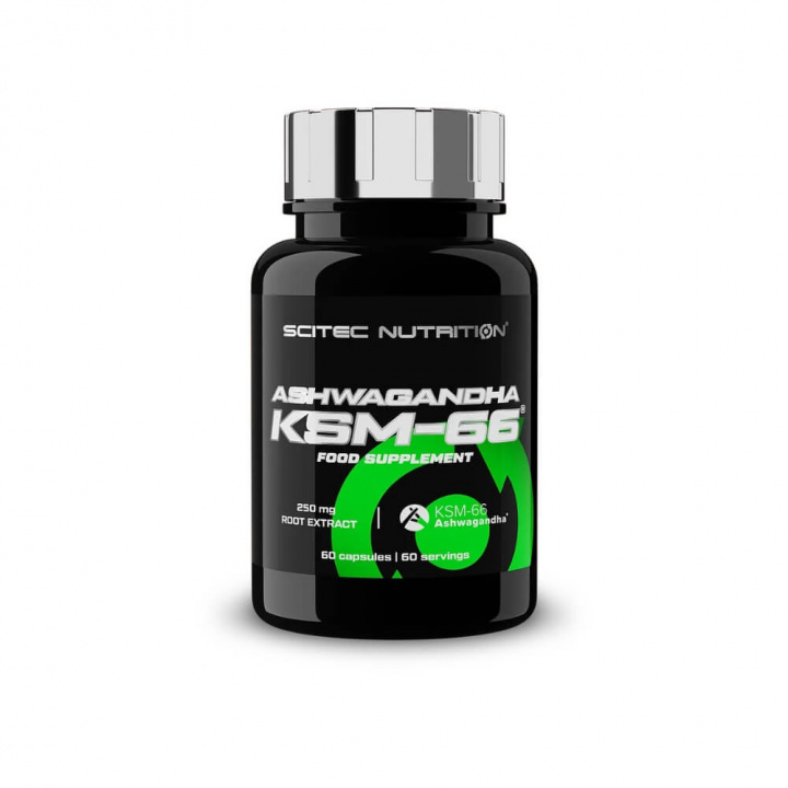 Scitec Nutrition KSM-66® Ashwagandha, 60 caps ryhmässä Ravintolisät & Elintarvikkeet / Terveystuotteet / Ashwagandha @ Tillskottsbolaget (SCITEC9284)