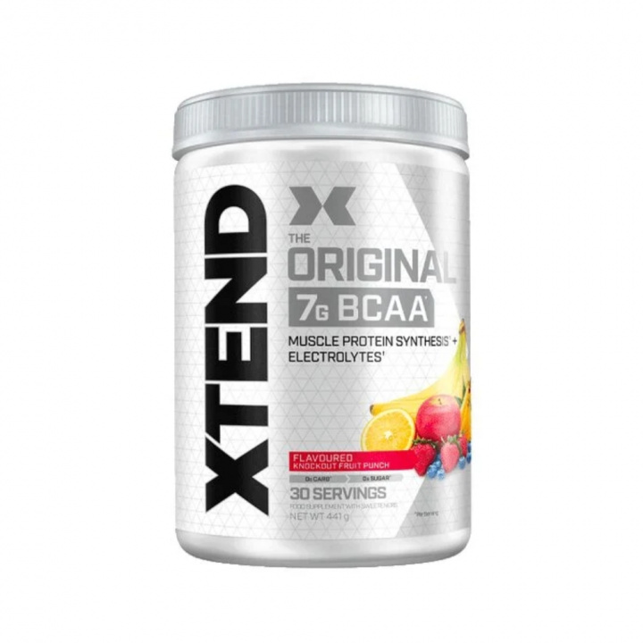 Scivation Xtend BCAA, 30 serveringar (Fruit Punch) ryhmässä Ravintolisät & Elintarvikkeet / Aminohapot / BCAA @ Tillskottsbolaget (SCIVATON0010FP)
