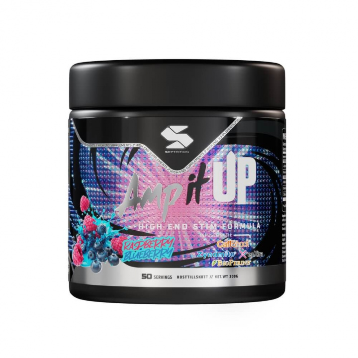 Skytrition Amp It UP, 300 g ryhmässä Ravintolisät & Elintarvikkeet / Suorituskyvyn parantajat / Pre-Workout / PWO @ Tillskottsbolaget (SKYTRITION5027)
