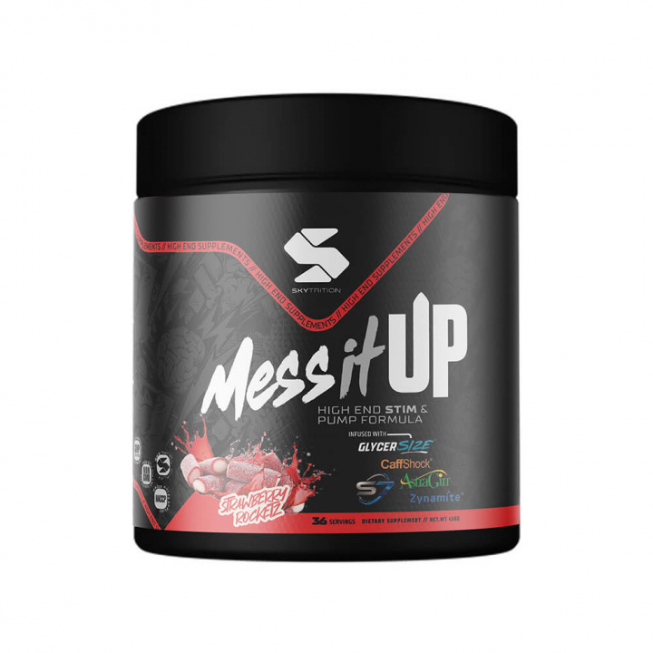 Skytrition Mess It UP, 450 g ryhmässä Ravintolisät & Elintarvikkeet / Suorituskyvyn parantajat / Pre-Workout / PWO @ Tillskottsbolaget (SKYTRITION578923)