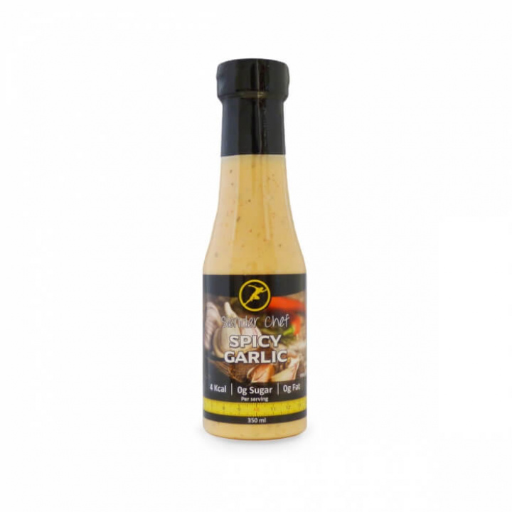 Slender Chef Dressing, 350 ml (Spicy Garlic) ryhmässä Ravintolisät & Elintarvikkeet / Elintarvikkeet / Kalorivapaat kastikkeet ja lisukkeet @ Tillskottsbolaget (SLENDERCHEF001-2)
