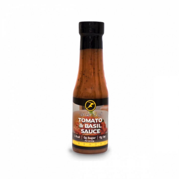 Slender Chef Dressing, 350 ml (Tomato & Basil Sauce) ryhmässä Ravintolisät & Elintarvikkeet / Elintarvikkeet / Kalorivapaat kastikkeet ja lisukkeet @ Tillskottsbolaget (SLENDERCHEF001-7)