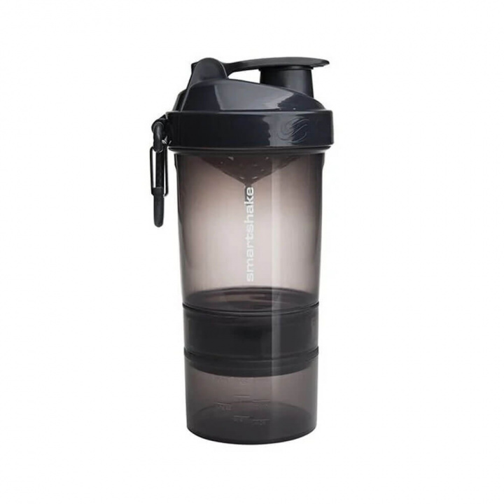 SmartShake Original2GO, 600 ml (Space Gray) ryhmässä Treenivälineet / Juomapullot & Shakerit @ Tillskottsbolaget (SMARTSHAKE001-3)