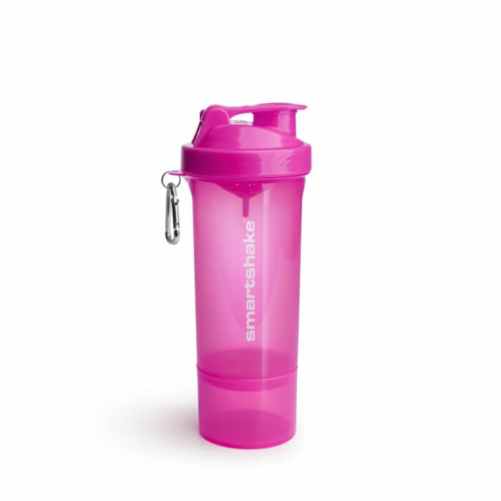 SmartShake Slim, 500 ml (Neon Pink) ryhmässä Treenivälineet / Juomapullot & Shakerit @ Tillskottsbolaget (SMARTSHAKE003-3)