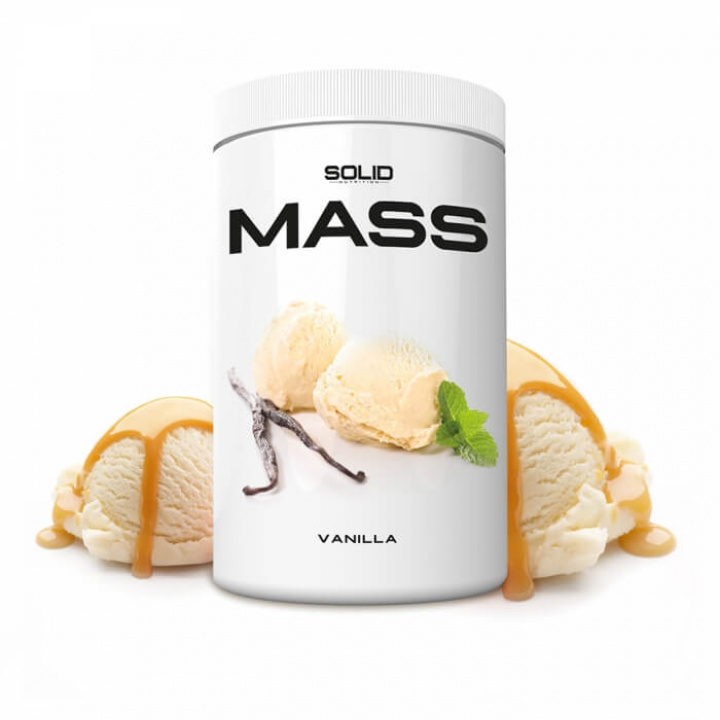 SOLID Nutrition Mass, 1 kg (Vanilla) ryhmässä Teematuotteet / Ruotsalaiset ravintolisät @ Tillskottsbolaget (SOLID010-3)