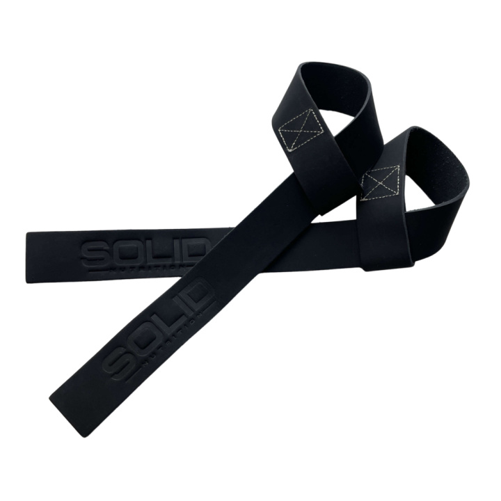 SOLID Nutrition Leather Lifting Straps ryhmässä Treenivälineet / Vetoremmit & Otteet @ Tillskottsbolaget (SOLID1486)