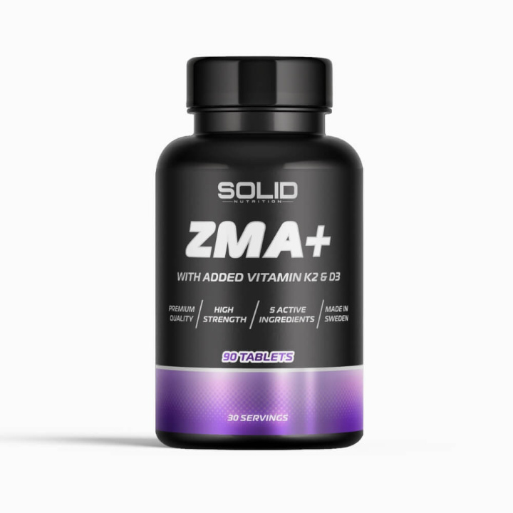 SOLID Nutrition BLACK LINE ZMA+, 90 tabs ryhmässä Ravintolisät & Elintarvikkeet / Vitamiinit / Vitamiini K2 + D3 @ Tillskottsbolaget (SOLID2047)