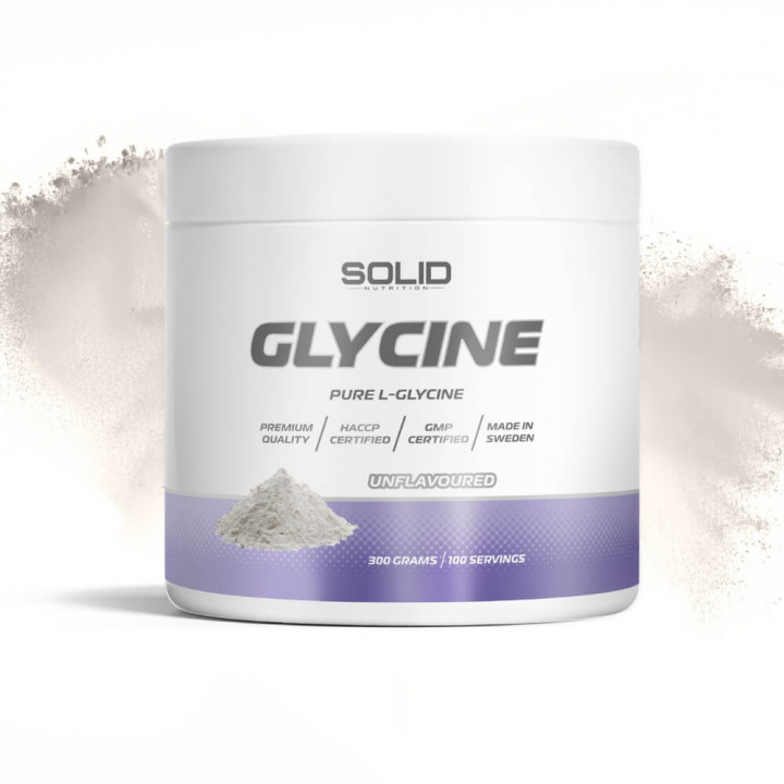 SOLID Nutrition Glycine, 300 g ryhmässä Ravintolisät & Elintarvikkeet / Terveystuotteet / Uni @ Tillskottsbolaget (SOLID2479)