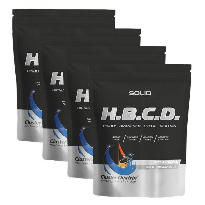4 x SOLID Nutrition BLACK LINE H.B.C.D, 900 g ryhmässä Ravintolisät & Elintarvikkeet / Hiilihydraatit / Highly Branched Cyclic Dextrin @ Tillskottsbolaget (SOLID546612)