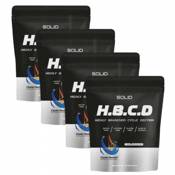 4 x SOLID Nutrition BLACK LINE H.B.C.D, 900 g ryhmässä Ravintolisät & Elintarvikkeet / Hiilihydraatit / Highly Branched Cyclic Dextrin @ Tillskottsbolaget (SOLID546612)