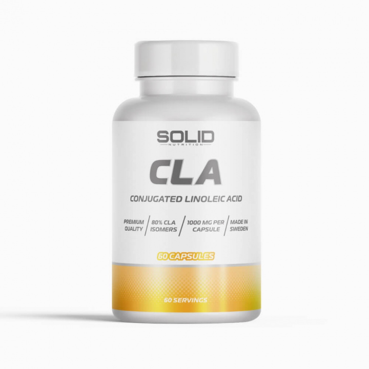SOLID Nutrition CLA, 60 caps ryhmässä Ravintolisät & Elintarvikkeet / Omega-3 & Rasvahapot / CLA @ Tillskottsbolaget (SOLID567332)