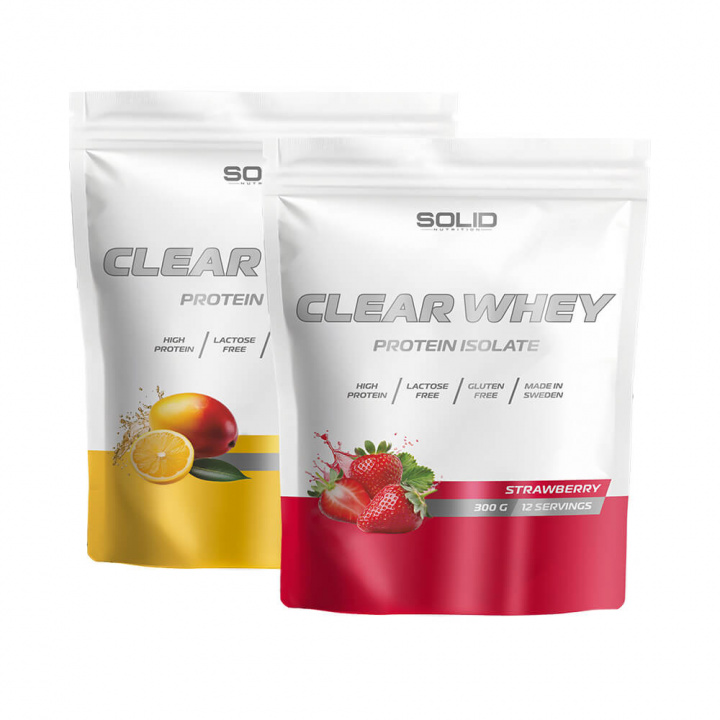 2 x SOLID Nutrition Clear Whey, 300 g ryhmässä Ravintolisät & Elintarvikkeet / Proteiinijauhe / Clear Whey @ Tillskottsbolaget (SOLID655664)