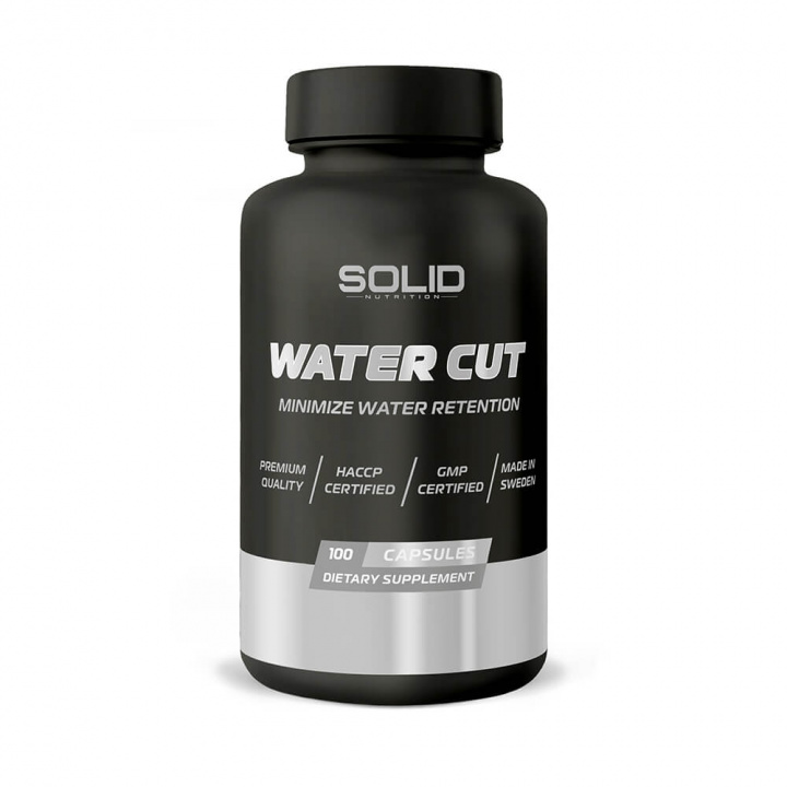SOLID Nutrition BLACK LINE Water Cut, 100 caps ryhmässä Ravintolisät & Elintarvikkeet / Painonpudotusta / Nesteenpoistaja @ Tillskottsbolaget (SOLID657342)