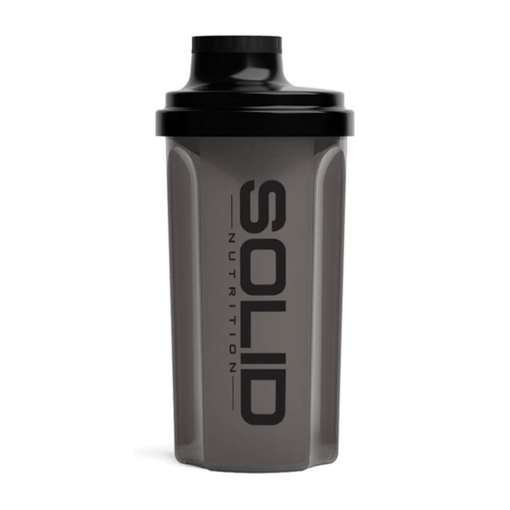 SOLID Nutrition Shaker, 500 ml (Black) ryhmässä Treenivälineet / Juomapullot & Shakerit @ Tillskottsbolaget (SOLID657355-2)
