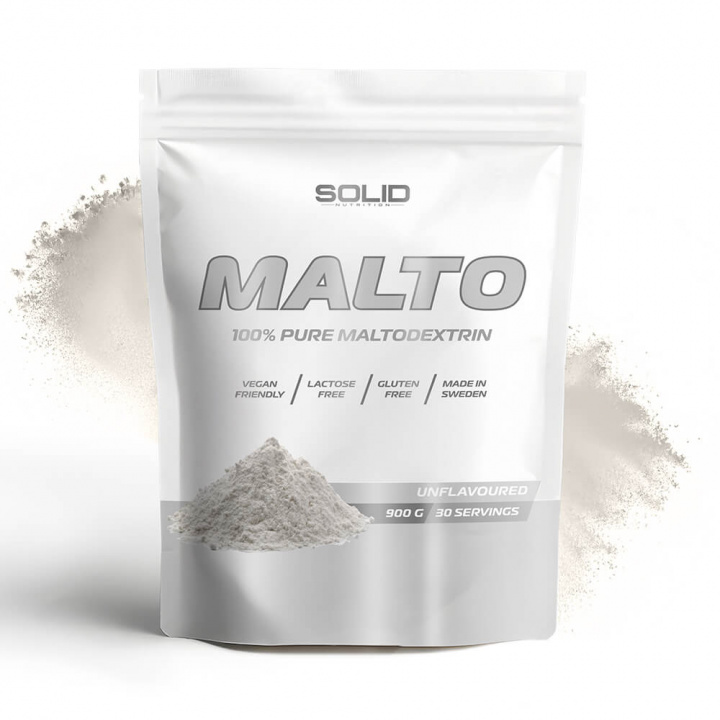 SOLID Nutrition Maltodextrin, 900 g ryhmässä Ravintolisät & Elintarvikkeet / Hiilihydraatit / Maltodekstriini @ Tillskottsbolaget (SOLID67554)