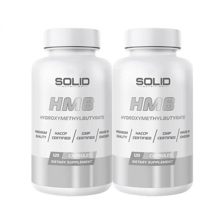 2 x SOLID Nutrition HMB, 120 caps ryhmässä Ravintolisät & Elintarvikkeet / Aminohapot / HMB @ Tillskottsbolaget (SOLID6784)