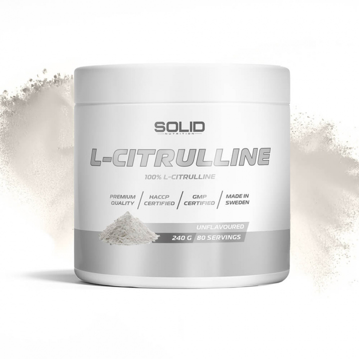 SOLID Nutrition L-Citrulline, 240 g ryhmässä Teematuotteet / Ruotsalaiset ravintolisät @ Tillskottsbolaget (SOLID752)
