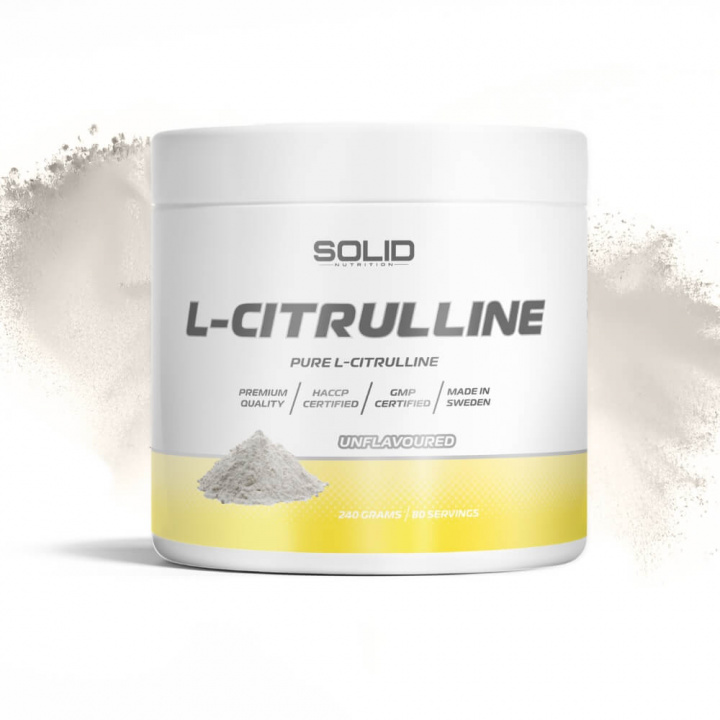 SOLID Nutrition L-Citrulline, 240 g ryhmässä Ravintolisät & Elintarvikkeet / Aminohapot / Sitrulliini @ Tillskottsbolaget (SOLID752)