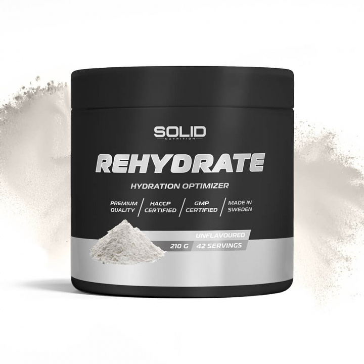 SOLID Nutrition BLACK LINE Rehydrate, 210 g (Unflavoured) ryhmässä Ravintolisät & Elintarvikkeet / Kivennäisaineet / Elektrolyytit @ Tillskottsbolaget (SOLID75682-1)