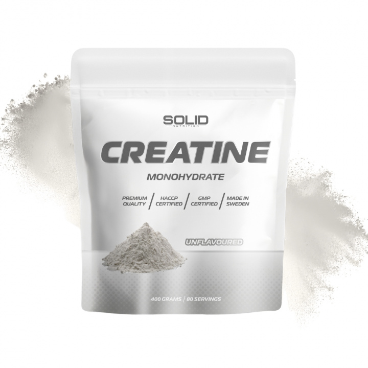 SOLID Nutrition Creatine Monohydrate, 400 g (Unflavoured) ryhmässä Ravintolisät & Elintarvikkeet / Kreatiini / Kreatiinimonohydraatti @ Tillskottsbolaget (SOLID758433-2)