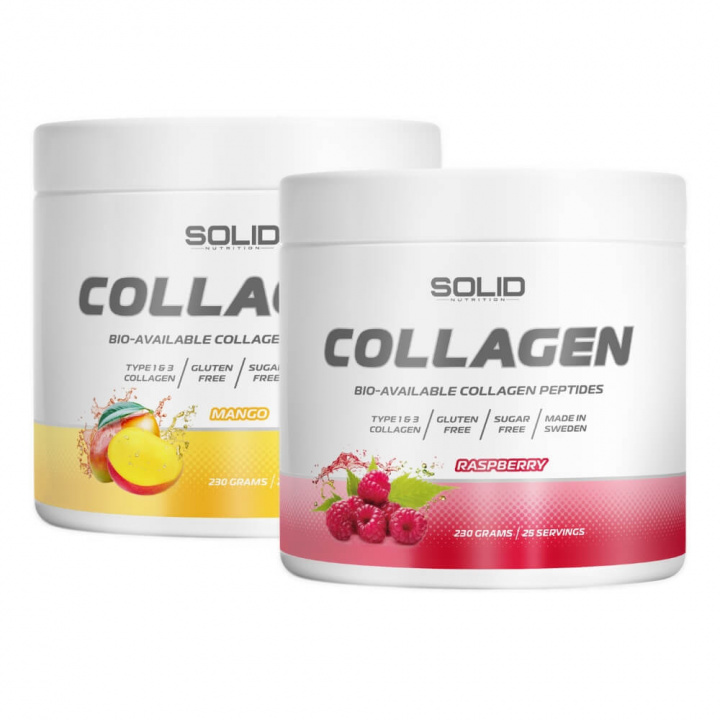 2 x SOLID Nutrition Collagen, 230 g ryhmässä Ravintolisät & Elintarvikkeet / Nivelten terveys / Kollageeni @ Tillskottsbolaget (SOLID7600)