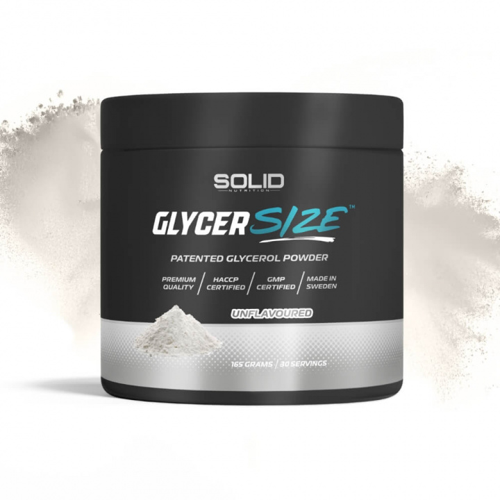 SOLID Nutrition BLACK LINE GlycerSize, 165 g ryhmässä Ravintolisät & Elintarvikkeet / Suorituskyvyn parantajat / Pumppu @ Tillskottsbolaget (SOLID764)
