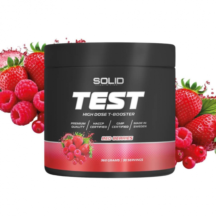 SOLID Nutrition BLACK LINE Test, 360 g ryhmässä Ravintolisät & Elintarvikkeet / Lihaskasvu / Testobooster @ Tillskottsbolaget (SOLID765589)