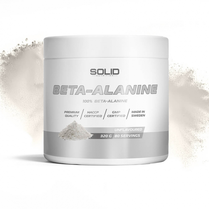 SOLID Nutrition Beta-Alanine, 320 g ryhmässä Ravintolisät & Elintarvikkeet / Aminohapot / Beta-Alaniini @ Tillskottsbolaget (SOLID765674)
