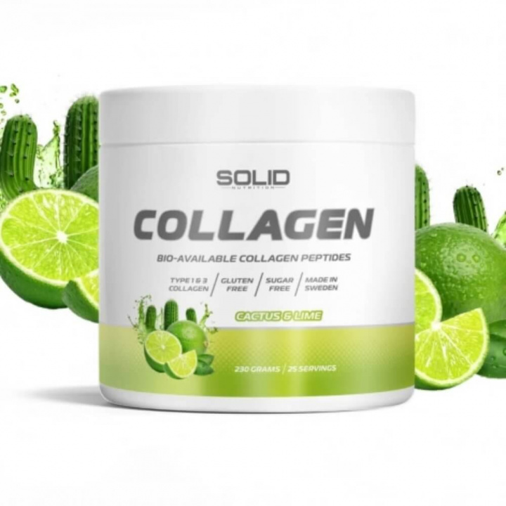 SOLID Nutrition Collagen, 230 g ryhmässä Ravintolisät & Elintarvikkeet / Nivelten terveys / Kollageeni @ Tillskottsbolaget (SOLID8593)