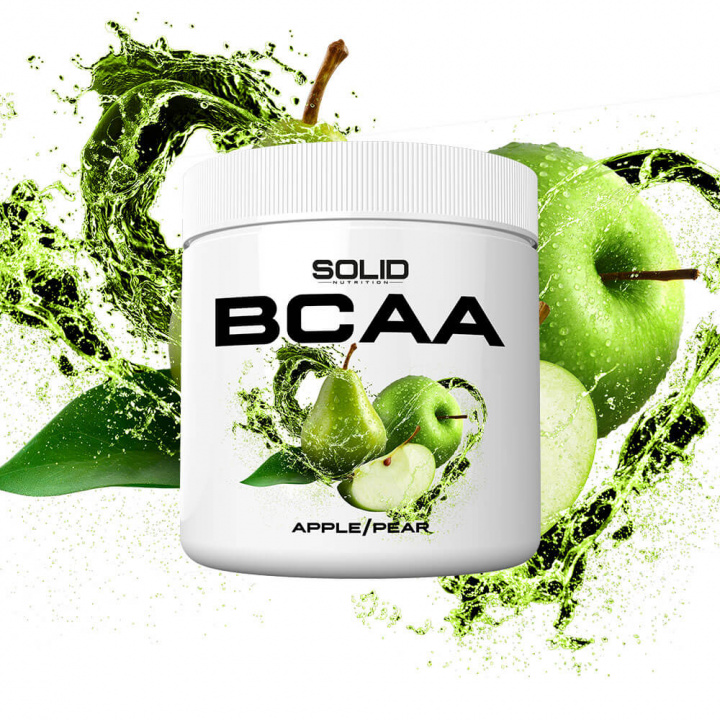 SOLID Nutrition BCAA, 300 g (Apple/Pear) ryhmässä Ravintolisät & Elintarvikkeet / Aminohapot / BCAA @ Tillskottsbolaget (SOLIDBCAA-6)