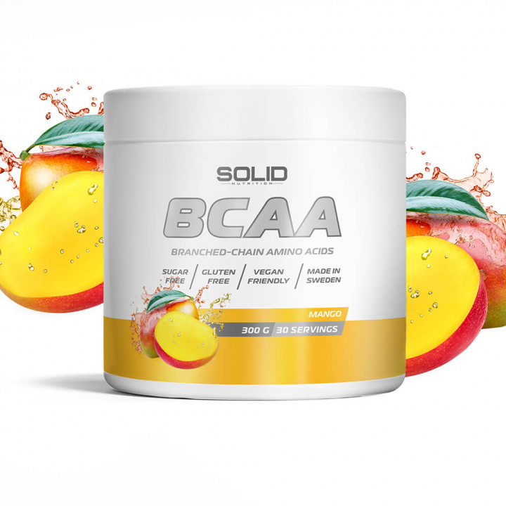 SOLID Nutrition BCAA, 300 g ryhmässä Ravintolisät & Elintarvikkeet / Aminohapot / BCAA @ Tillskottsbolaget (SOLIDBCAA)