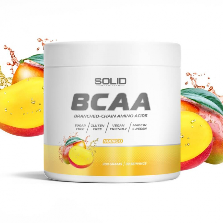 SOLID Nutrition BCAA, 300 g ryhmässä Ravintolisät & Elintarvikkeet / Aminohapot / BCAA @ Tillskottsbolaget (SOLIDBCAA)