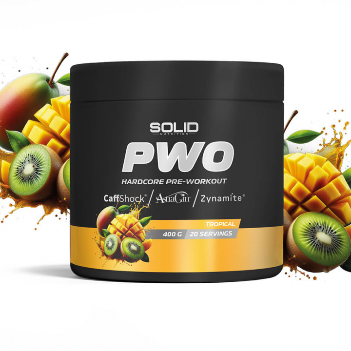 SOLID Nutrition BLACK LINE PWO, 400 g (Tropical) ryhmässä Ravintolisät & Elintarvikkeet / Suorituskyvyn parantajat / Pre-Workout / PWO @ Tillskottsbolaget (SOLIDBLACKPWO-4)