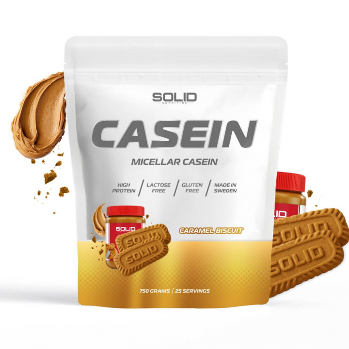 SOLID Nutrition Casein, 750 g ryhmässä Ravintolisät & Elintarvikkeet / Proteiinijauhe / Kaseiiniproteiini @ Tillskottsbolaget (SOLIDCASEIN1)