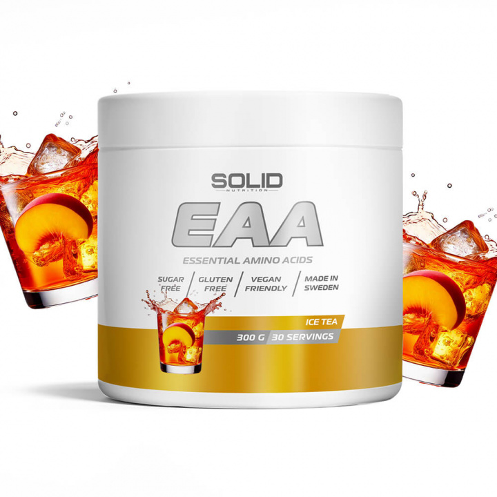 SOLID Nutrition EAA, 300 g (Ice Tea) ryhmässä Ravintolisät & Elintarvikkeet / Aminohapot / EAA @ Tillskottsbolaget (SOLIDEAA-1)