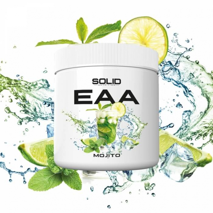 SOLID Nutrition EAA, 350 g (Mojito) ryhmässä Ravintolisät & Elintarvikkeet / Aminohapot / EAA @ Tillskottsbolaget (SOLIDEAA-5)