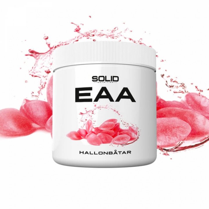 SOLID Nutrition EAA, 350 g (Hallonbåtar) ryhmässä ALE! / Loppuunmyynti @ Tillskottsbolaget (SOLIDEAAHALLON)