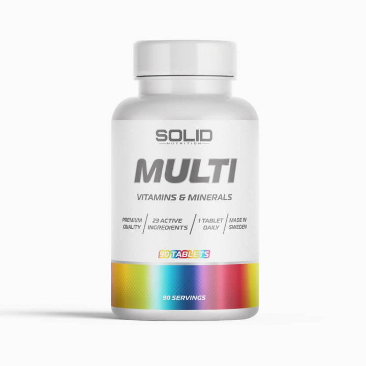 SOLID Nutrition MULTI, 90 tabs ryhmässä Ravintolisät & Elintarvikkeet / Vitamiinit / Multivitamiini @ Tillskottsbolaget (SOLIDMULTI)