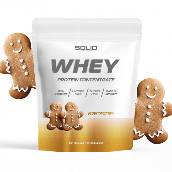 SOLID Nutrition Whey, 750 g (Pepparkaka) ryhmässä Ravintolisät & Elintarvikkeet / Proteiinijauhe / Heraproteiini / Whey protein @ Tillskottsbolaget (SOLIDWHEY-4)