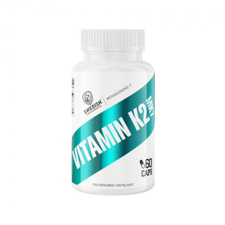 Swedish Supplements Vitamin K2 MK7, 60 caps ryhmässä Ravintolisät & Elintarvikkeet / Vitamiinit / Vitamiini K2 + D3 @ Tillskottsbolaget (SS2764)