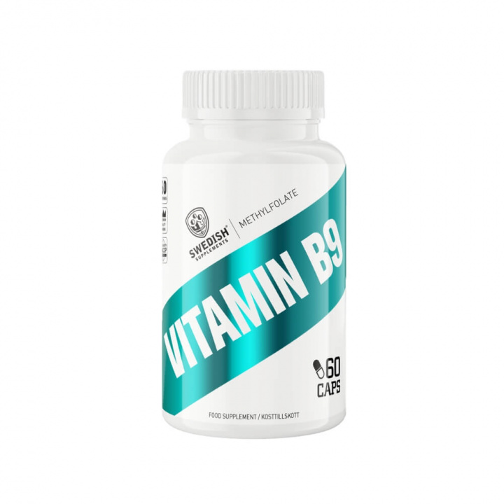 Swedish Supplements Vitamin B9, 60 caps ryhmässä Ravintolisät & Elintarvikkeet / Vitamiinit / B-vitamiini @ Tillskottsbolaget (SS49581)