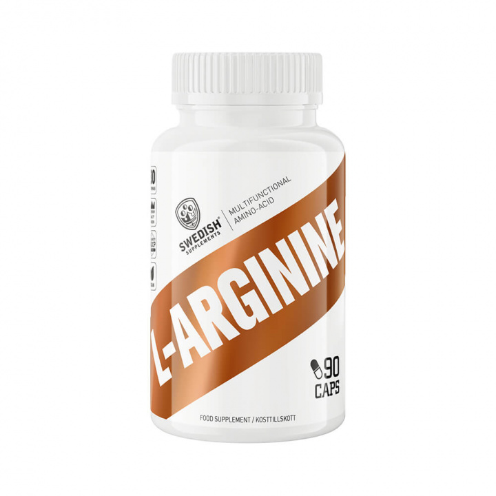 Swedish Supplements L-Arginine, 90 caps ryhmässä Ravintolisät & Elintarvikkeet / Suorituskyvyn parantajat / Pumppu @ Tillskottsbolaget (SS527744)