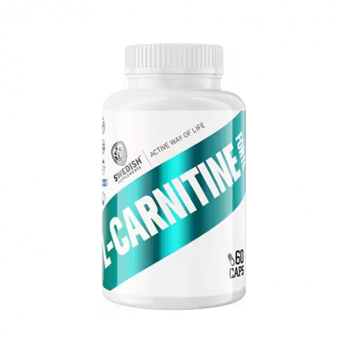 Swedish Supplements L-Carnitine Forte, 60 caps ryhmässä Ravintolisät & Elintarvikkeet / Painonpudotusta / Kofeiiniton Rasvanpolttaja @ Tillskottsbolaget (SS6543)