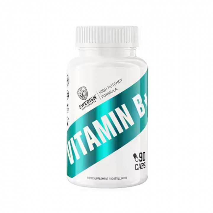 Swedish Supplements Vitamin B+, 90 caps ryhmässä Ravintolisät & Elintarvikkeet / Vitamiinit / B-vitamiini @ Tillskottsbolaget (SS758455)