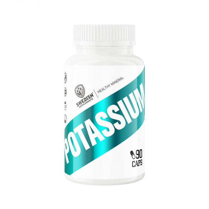 Swedish Supplements Potassium, 90 caps ryhmässä Ravintolisät & Elintarvikkeet / Kivennäisaineet / Kalium @ Tillskottsbolaget (SS768554)