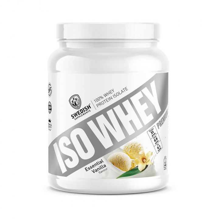 Swedish Supplements ISO Whey, 700 g (Essential Vanilla) ryhmässä Ravintolisät & Elintarvikkeet / Proteiinijauhe / Isolaattiproteiini @ Tillskottsbolaget (SS785643-2)